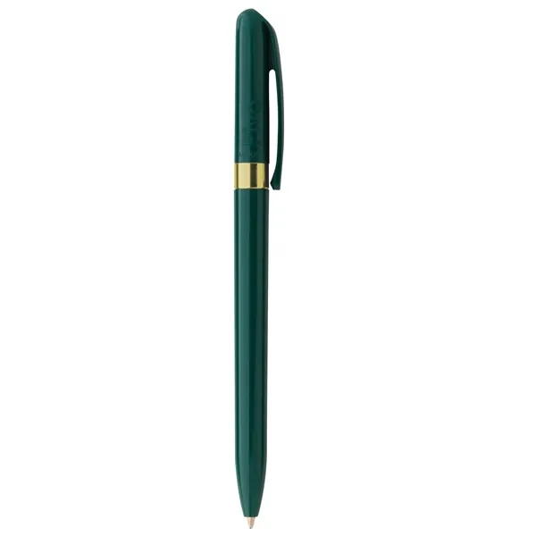 Forest Green Gold Band Click Pen
